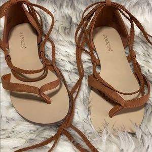 Lace up sandals